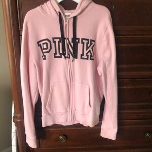 Pink zipper sweatshirt